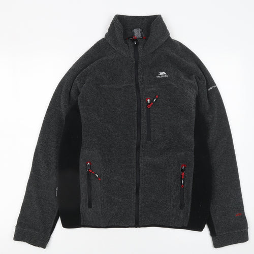 Trespass Men's Grey Softshell Fleece Full Zip Jacket XXS