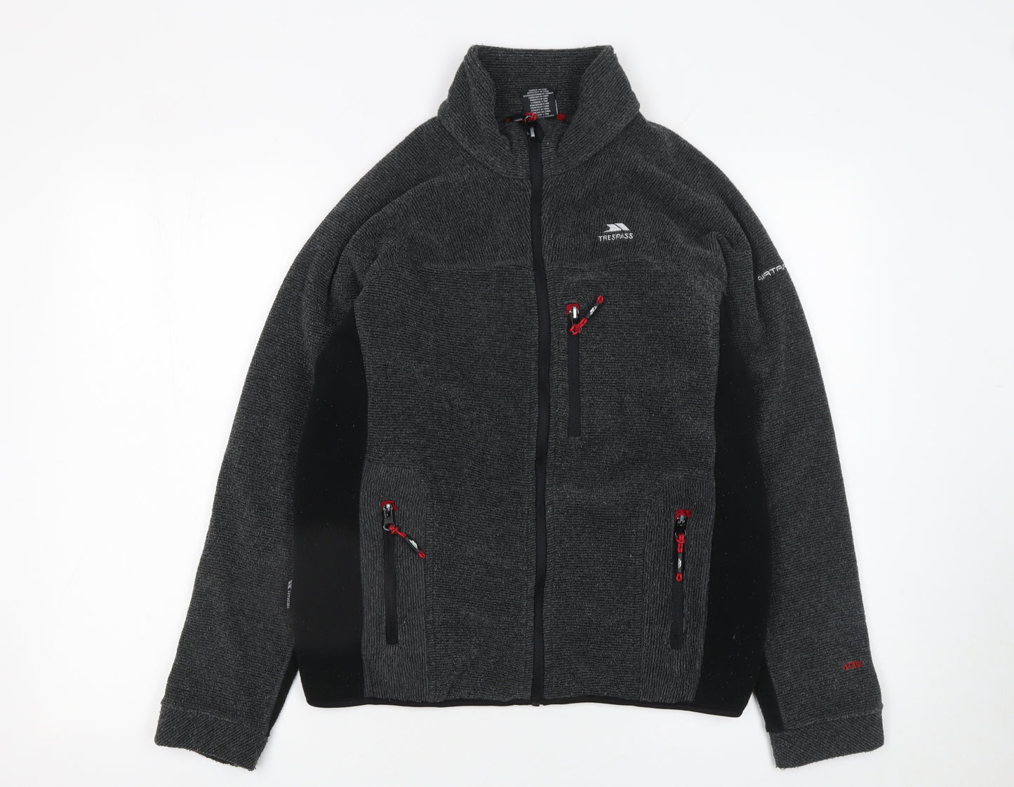 Trespass Men's Grey Softshell Fleece Full Zip Jacket XXS
