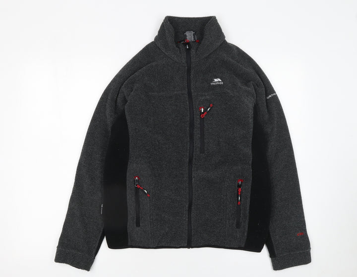 Trespass Men's Grey Softshell Fleece Full Zip Jacket XXS