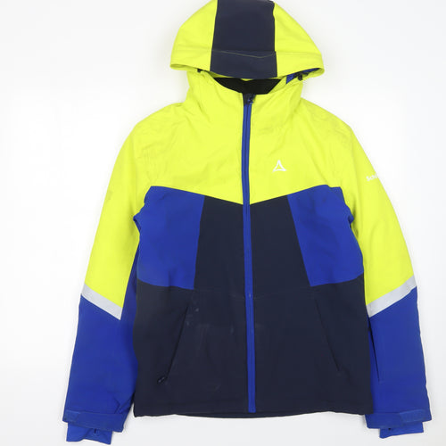 Schöffel Boys Blue Ski Jacket 14 Years Waterproof Hooded Winter Coat