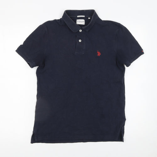 U.S. Polo Assn. Men's Blue Classic Fit Cotton Polo Shirt Size S