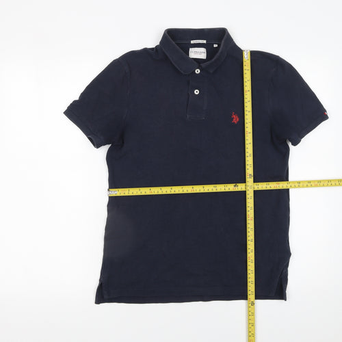 U.S. Polo Assn. Men's Blue Classic Fit Cotton Polo Shirt Size S