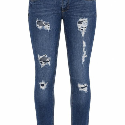 Denim Co. Women’s Blue Distressed Skinny Jeans Size 10