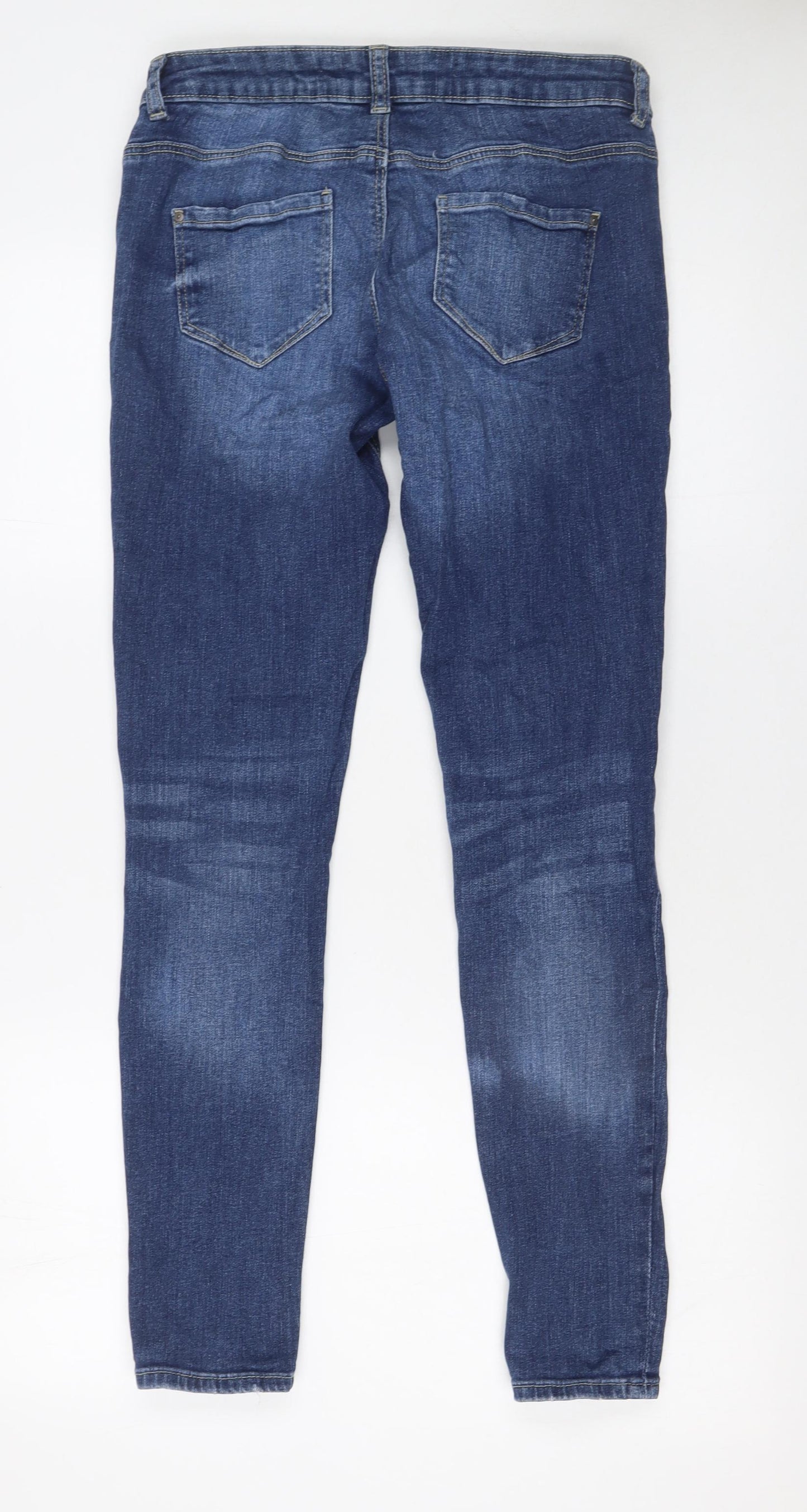 Denim Co. Women’s Blue Distressed Skinny Jeans Size 10