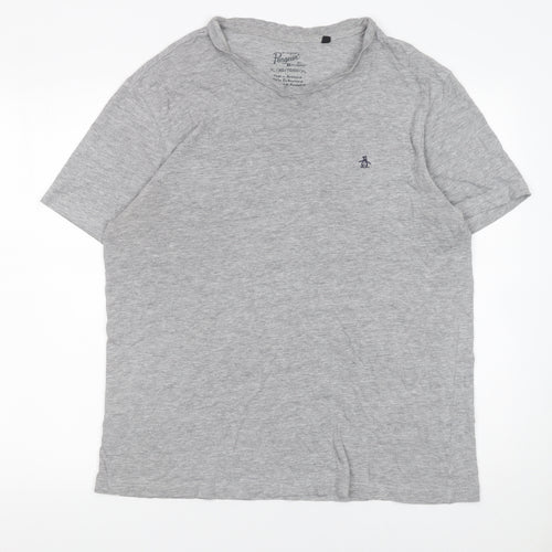 Original Penguin by Munsingwear Men's Grey Crew Neck T-Shirt XL