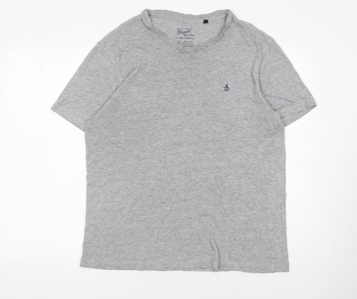 Original Penguin by Munsingwear Men's Grey Crew Neck T-Shirt XL