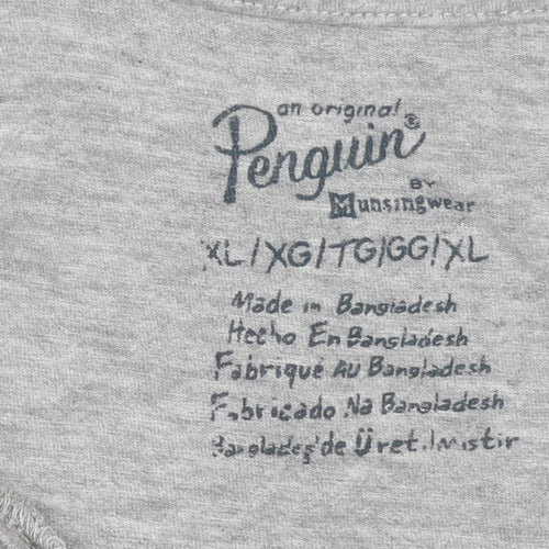 Original Penguin by Munsingwear Men's Grey Crew Neck T-Shirt XL