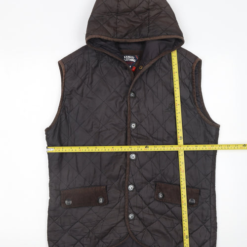 Kangol Women’s Brown Quilted Hooded Waistcoat L