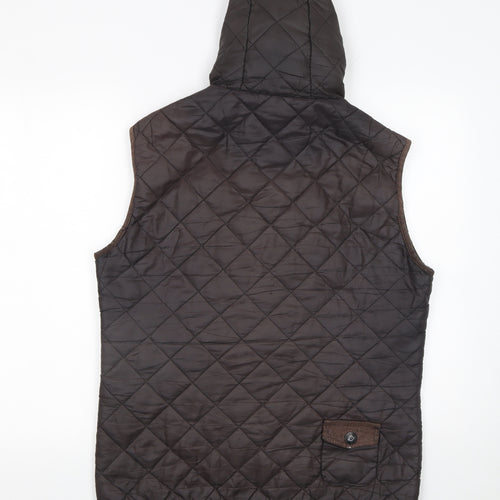 Kangol Women’s Brown Quilted Hooded Waistcoat L