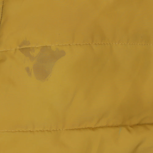 Regatta Women Mustard Puffer Jacket Hooded Faux Fur Trim UK 16