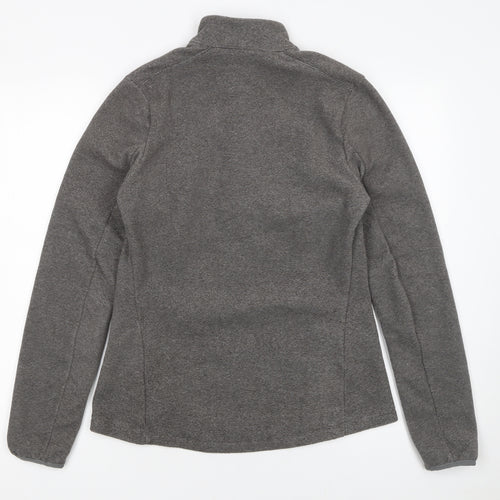 Quechua Women's Grey Fleece 1/2 Zip Pullover Sweatshirt Size S
