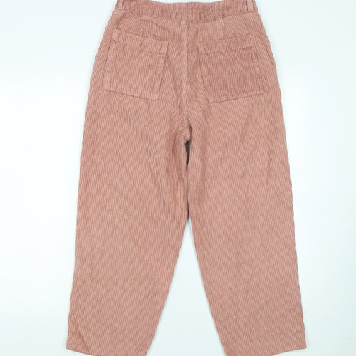 BDG Urban Outfitters Womens Pink Corduroy Cropped Trousers Size S