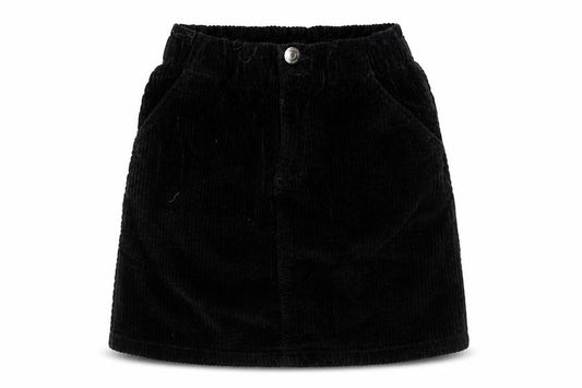 George Girls Black Corduroy Short Skirt 6-7 Years Elastic Waist