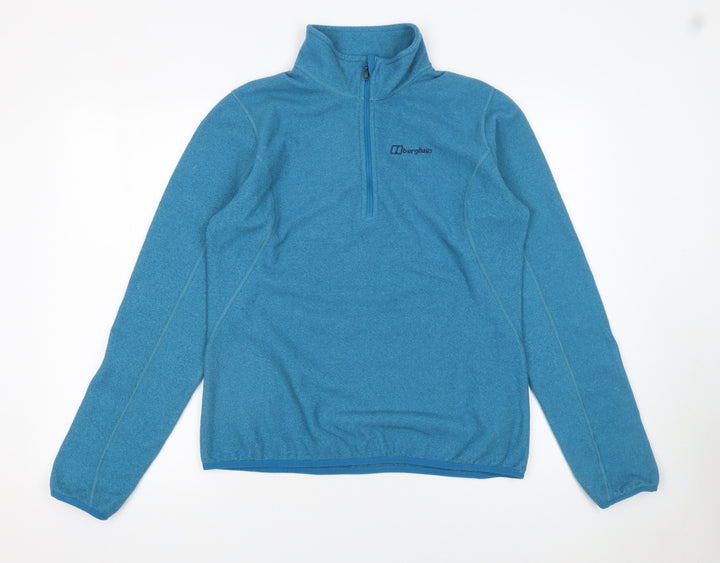 Berghaus Women’s Blue Fleece 1/2 Zip Sweatshirt UK 14 Outdoor Top