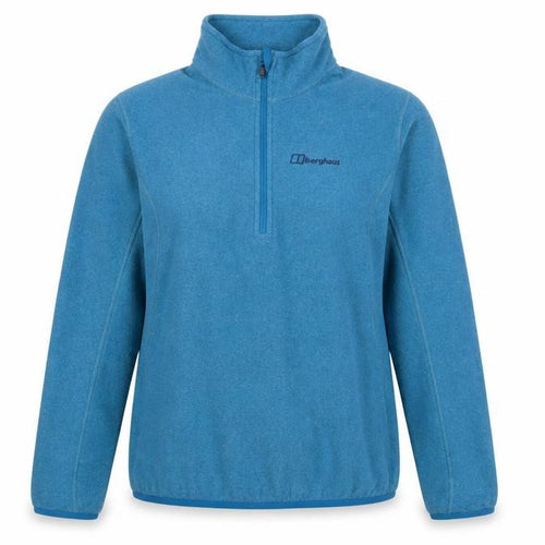 Berghaus Women’s Blue Fleece 1/2 Zip Sweatshirt UK 14 Outdoor Top
