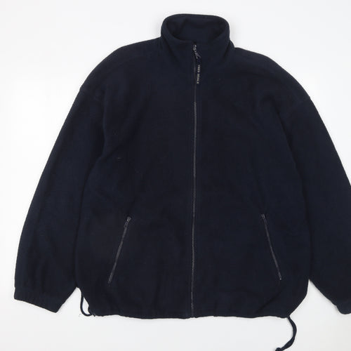 FRED F SEIGLE Men's Black Fleece Full Zip Jacket Size L