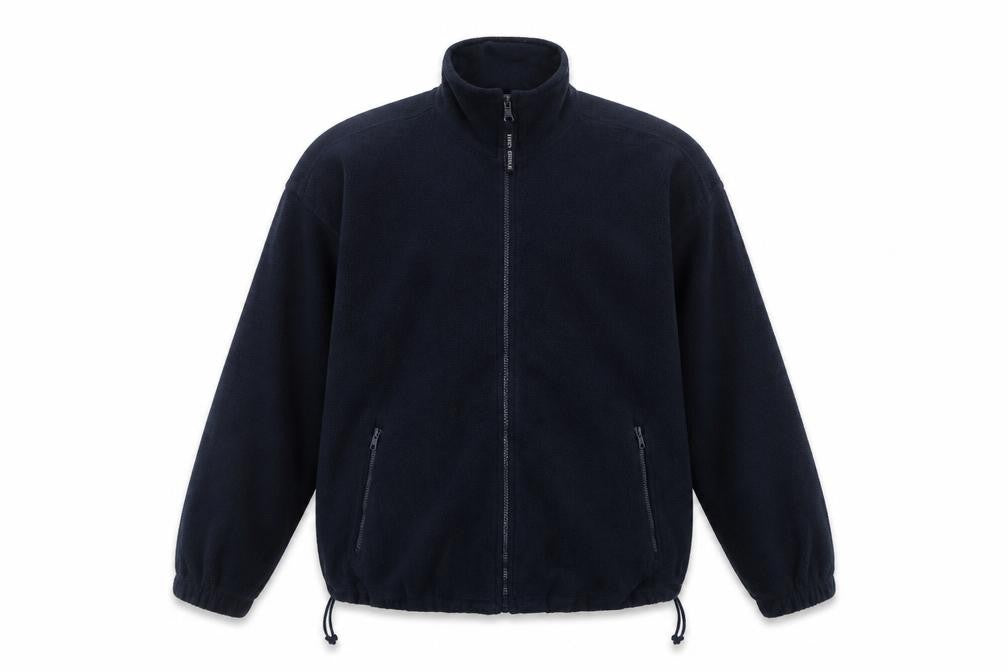 FRED F SEIGLE Men's Black Fleece Full Zip Jacket Size L
