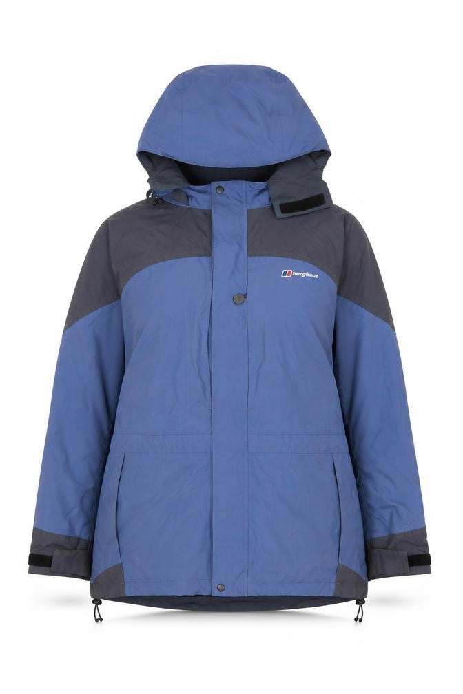Berghaus Women Blue Waterproof Hooded Parka Jacket Size 12
