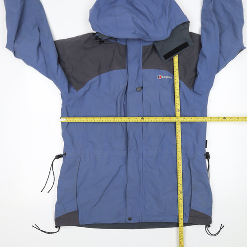 Berghaus Women Blue Waterproof Hooded Parka Jacket Size 12