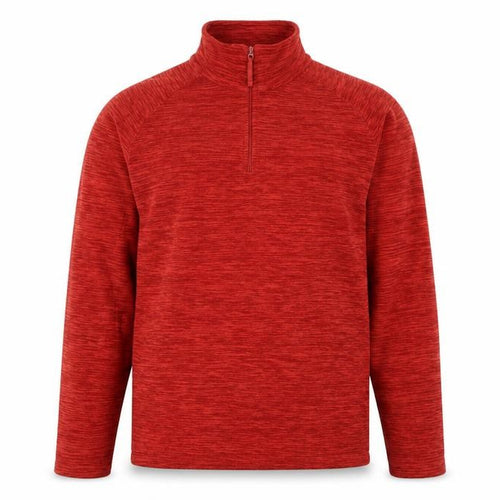 Mountain Warehouse Men's Red 1/4 Zip Fleece Sweatshirt Size L