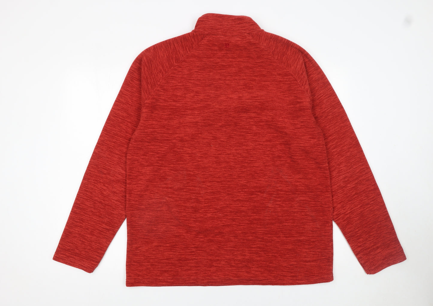 Mountain Warehouse Men's Red 1/4 Zip Fleece Sweatshirt Size L