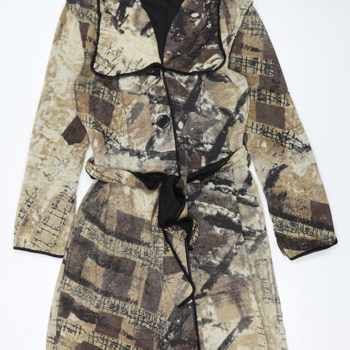 Lovely Womens Brown XS Mid-Length Belted Trench Coat