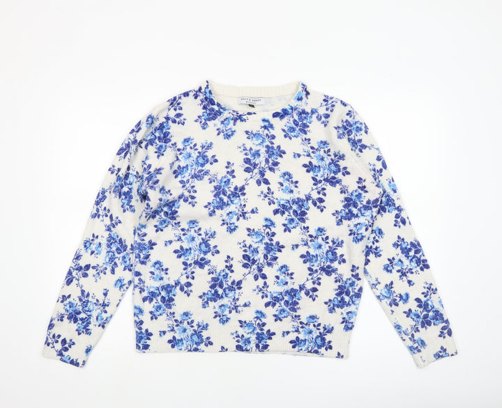 Kelly & Grace Women's Multicoloured Floral Knit Jumper XL