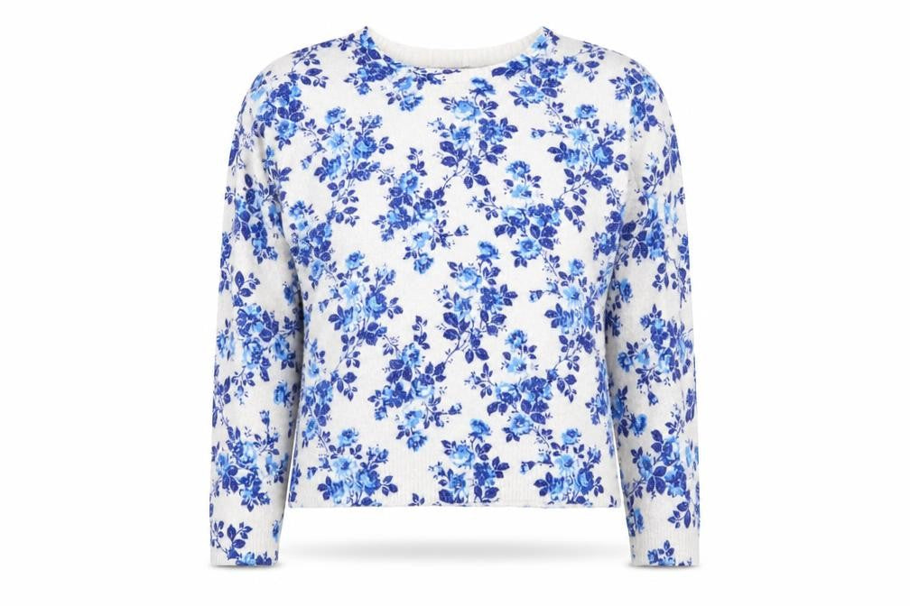 Kelly & Grace Women's Multicoloured Floral Knit Jumper XL