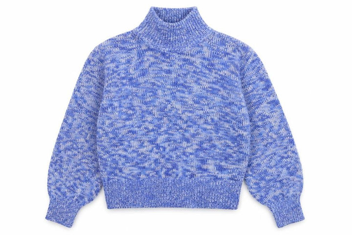 French Connection Womens Blue Chunky Knit High Neck Jumper Size S