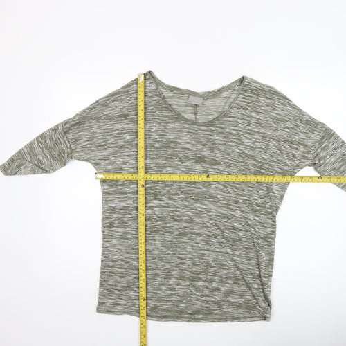 Vero Moda Women's Green 3/4 Sleeve Jersey T-Shirt Size M