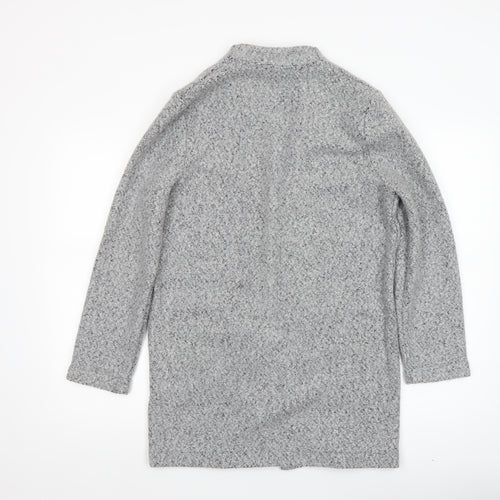 Dunnes Women Grey Chunky Knit Open Longline Cardigan XS