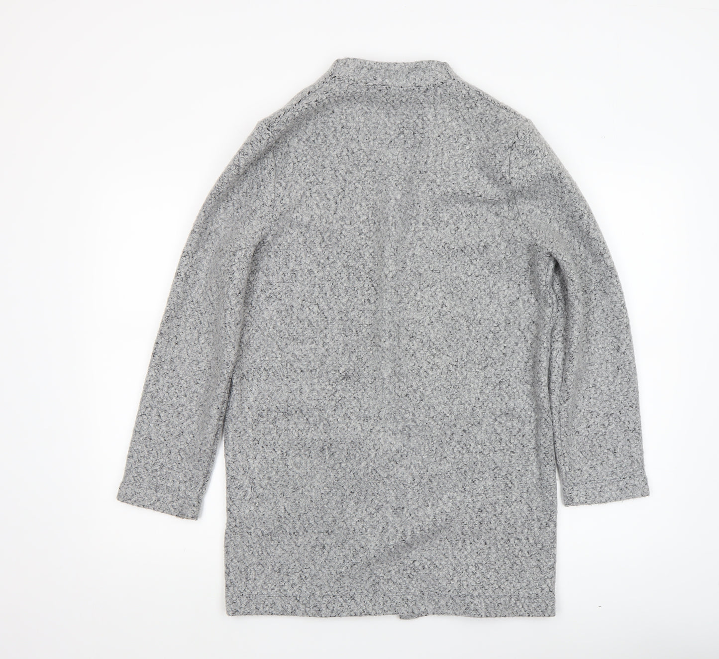 Dunnes Women Grey Chunky Knit Open Longline Cardigan XS
