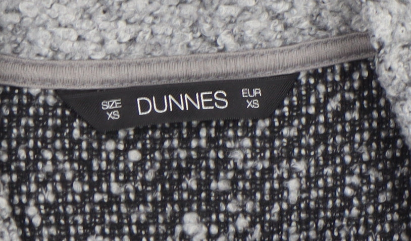 Dunnes Women Grey Chunky Knit Open Longline Cardigan XS