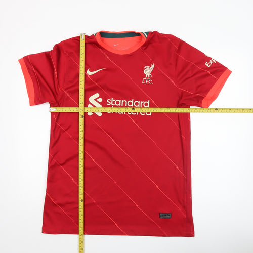 Nike Men Red Liverpool FC Dri-FIT Short Sleeve Football Shirt XL