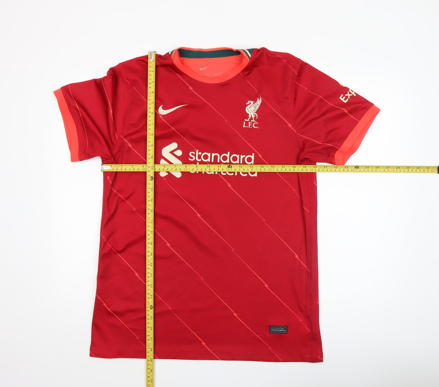Nike Men Red Liverpool FC Dri-FIT Short Sleeve Football Shirt XL