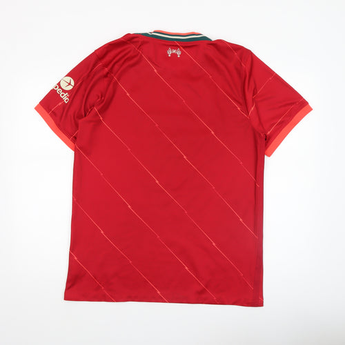 Nike Men Red Liverpool FC Dri-FIT Short Sleeve Football Shirt XL