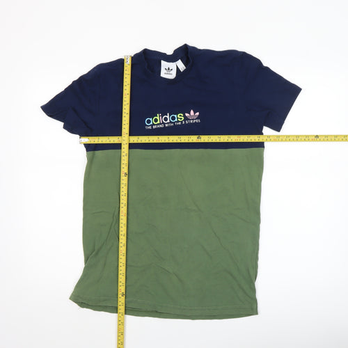 adidas Men's Multicoloured M Colourblock Crew Neck T-Shirt