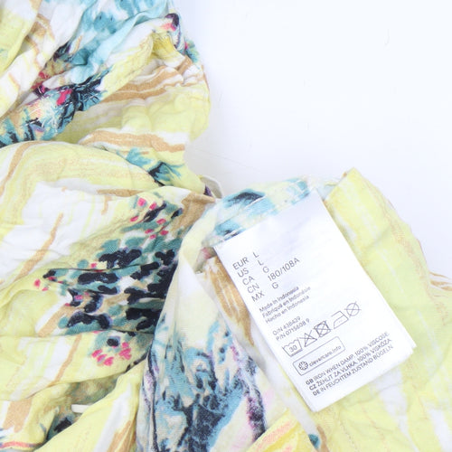 H&M L.O.G.G. Men's Multicoloured Hawaiian Viscose Shirt L