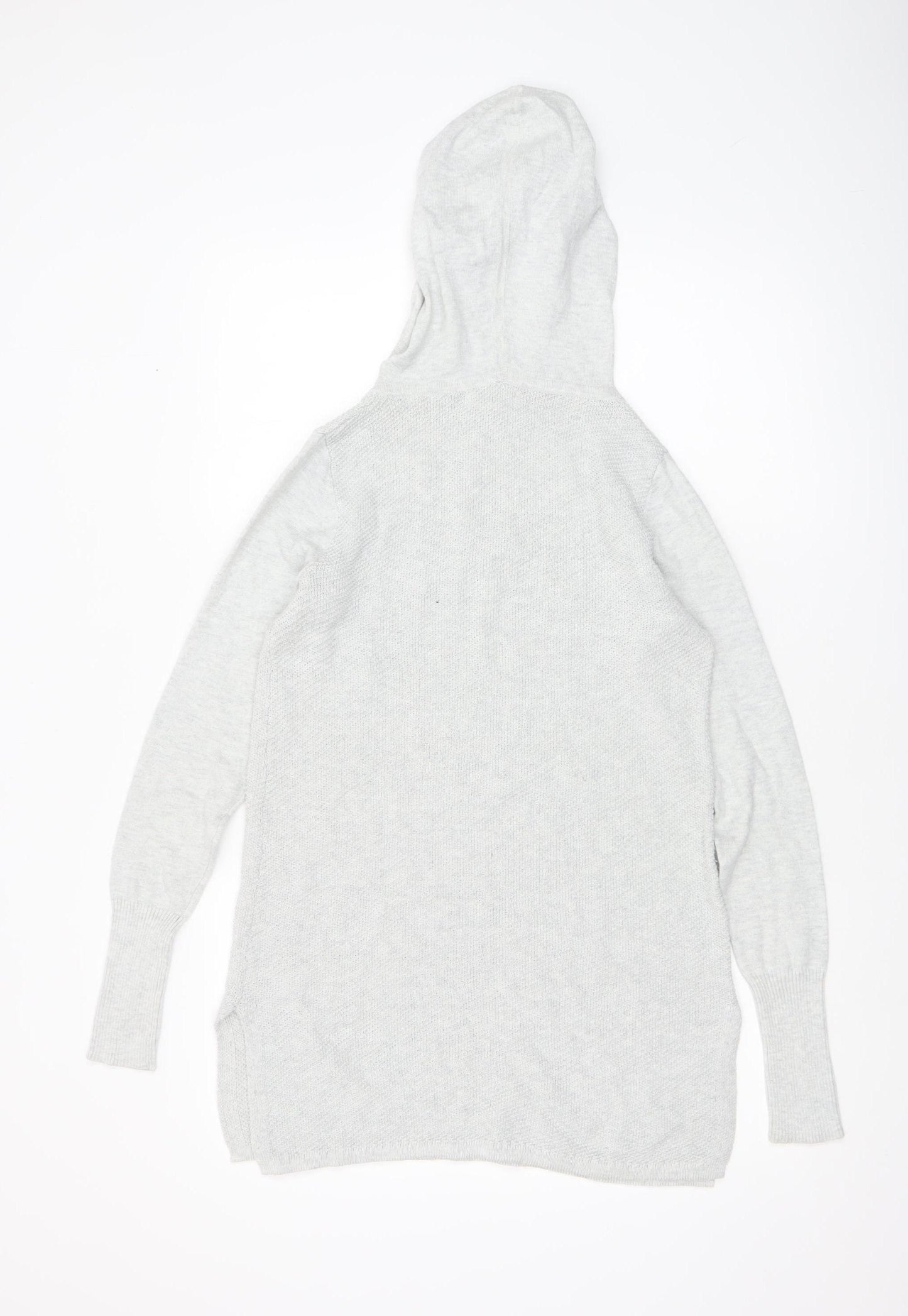 Artisan NY Women’s Grey XS Hooded Knit Pullover Jumper