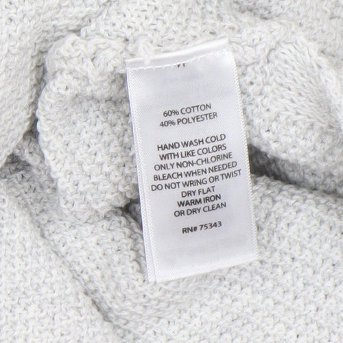Artisan NY Women’s Grey XS Hooded Knit Pullover Jumper