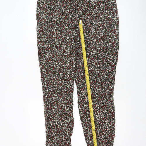 Red Herring Womens Multicoloured Viscose Jogger Trousers Size 12