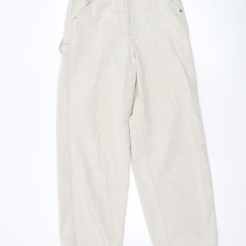 ASOS Women’s Beige Straight Leg Jeans Size 10 Cotton 28W 32L