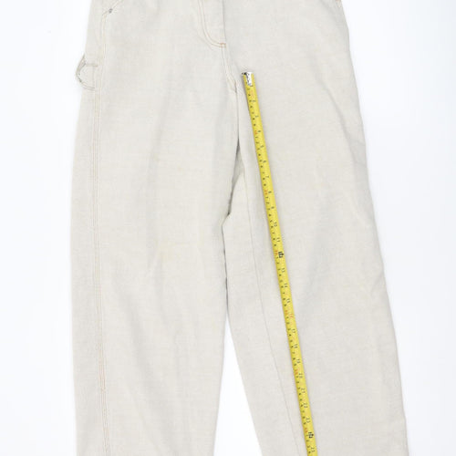 ASOS Women’s Beige Straight Leg Jeans Size 10 Cotton 28W 32L
