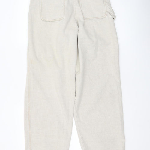 ASOS Women’s Beige Straight Leg Jeans Size 10 Cotton 28W 32L