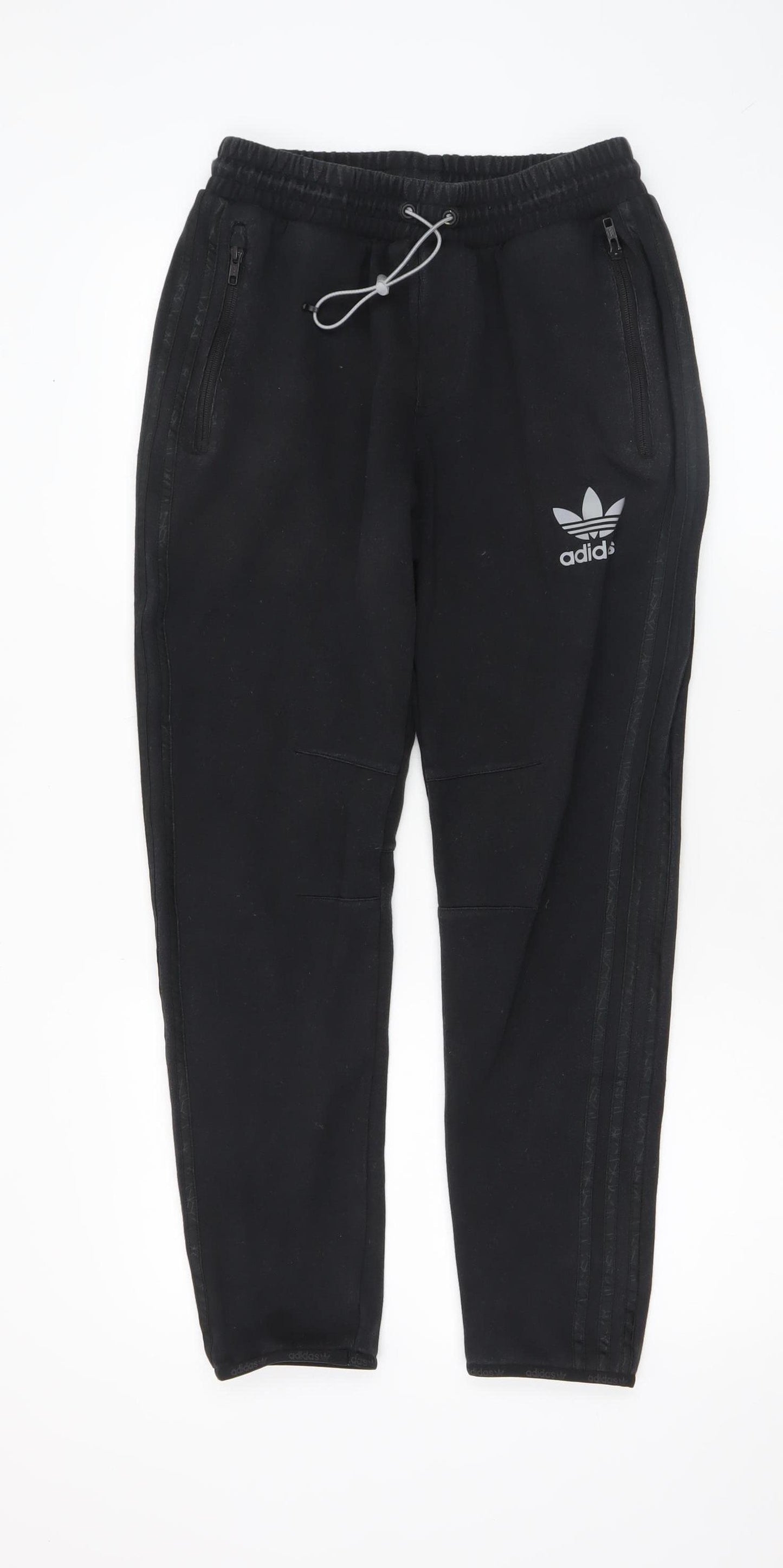 Adidas Originals Mens Black Small Jogger Sweatpants 67% Cotton 33% Polyester