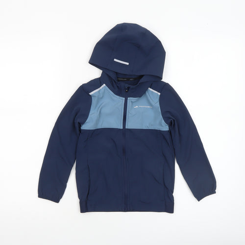 Monterrain Boys Blue 3-4 Years Hooded Lightweight Windbreaker Jacket