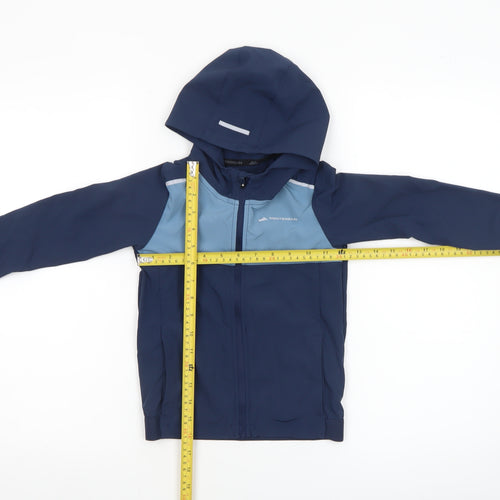 Monterrain Boys Blue 3-4 Years Hooded Lightweight Windbreaker Jacket