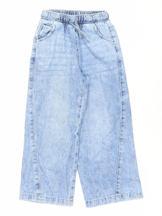 Next Boys Blue 6 Years Wide-Leg Denim Jeans with Elastic Waist