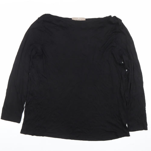 Paul Costelloe Living Women’s Black Long Sleeve Basic Blouse Size L
