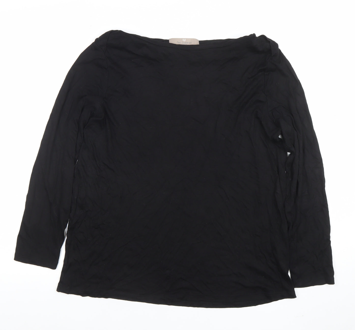 Paul Costelloe Living Women’s Black Long Sleeve Basic Blouse Size L